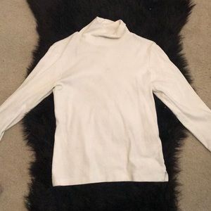 White turtle neck